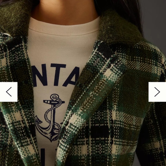 Aldomartins for Anthropologie Plaid Cardigan Sweater coat - Picture 4 of 8